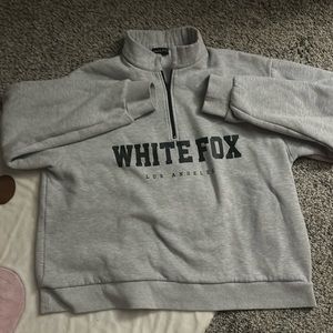 white fox hoodie size medium/large